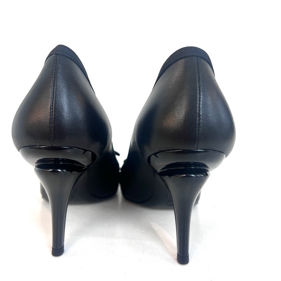 Chanel round toe leather  pumps - Picture 4 of 10